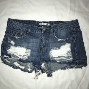 Low-rise Denim Shorts
